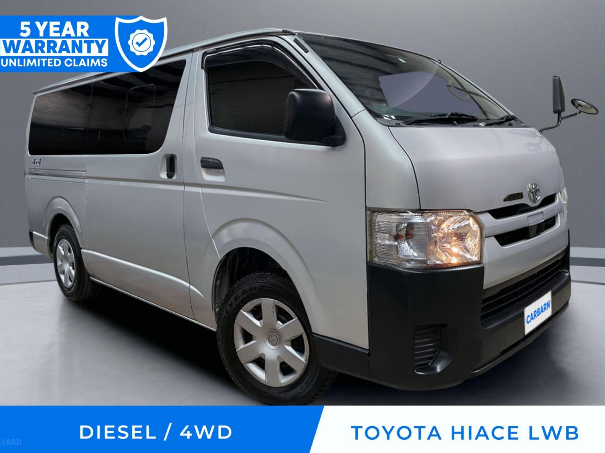 2019 Toyota Hiace LWB 4WD Diesel, 5-Year Warranty