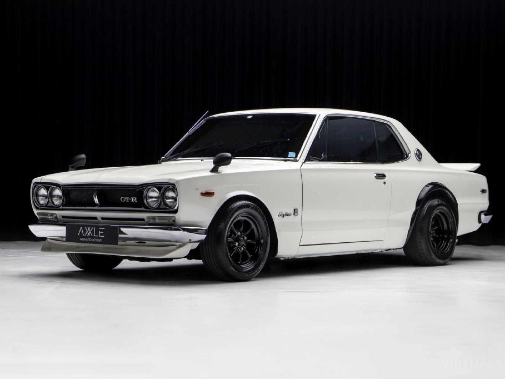 KK Kyosho 1/28 1972 Nissan Skyline GT-R MINI-Z AWD RTR, Blue