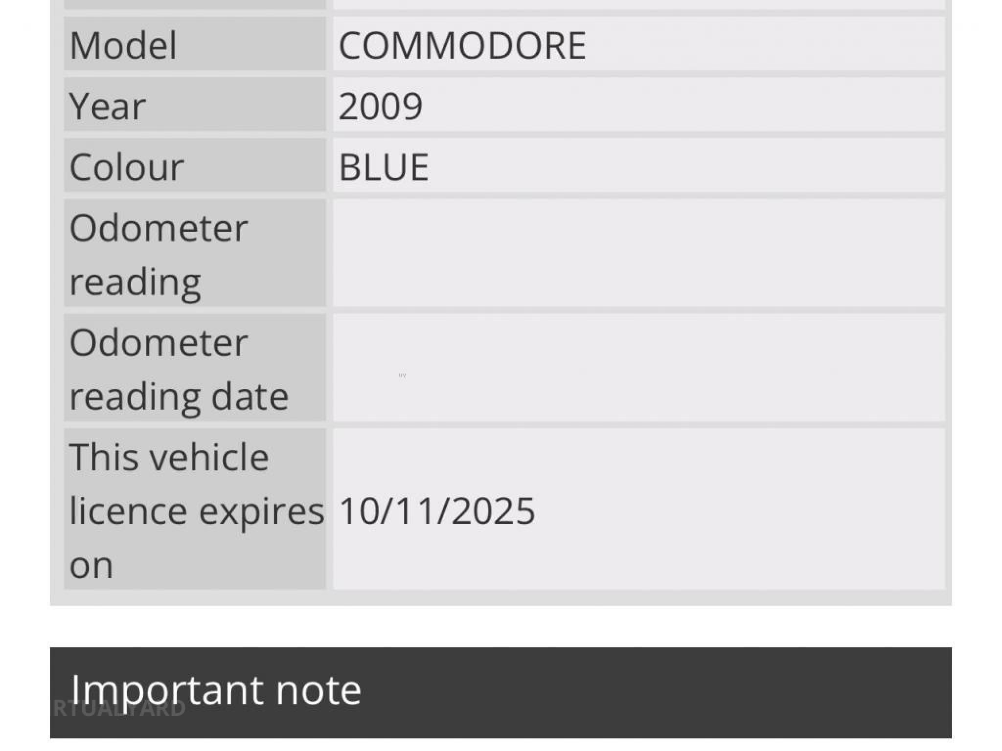 HOLDEN COMMODORE