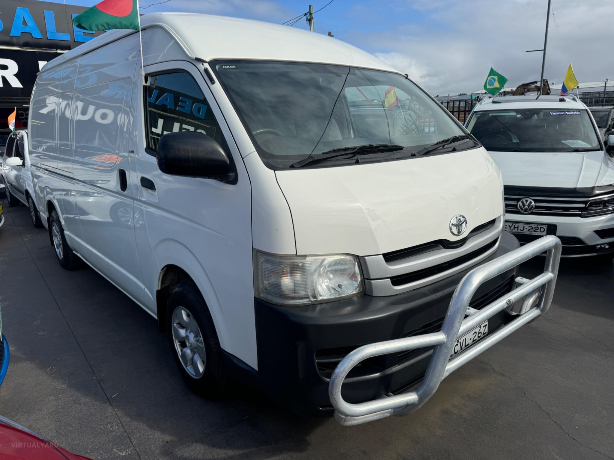 Toyota Hiace TRH221R Van High Roof Super LWB 5dr Auto 6sp, 1295kg