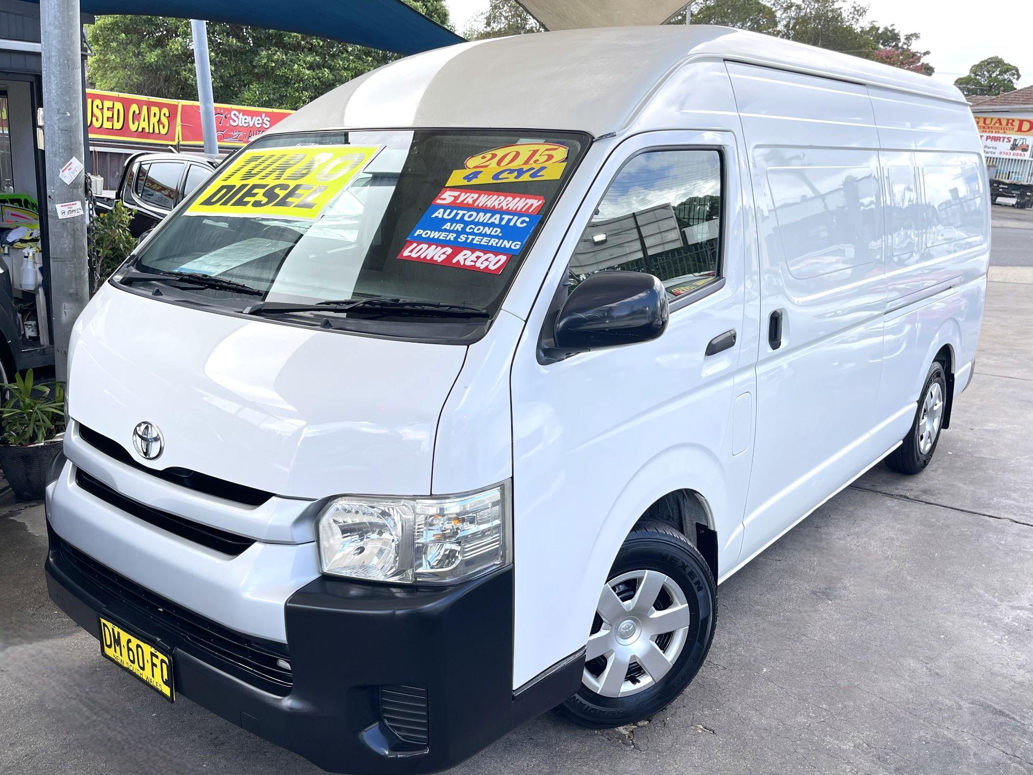 2015 TOYOTA HIACE MY16 Automatic High Roof Super LWB Litre